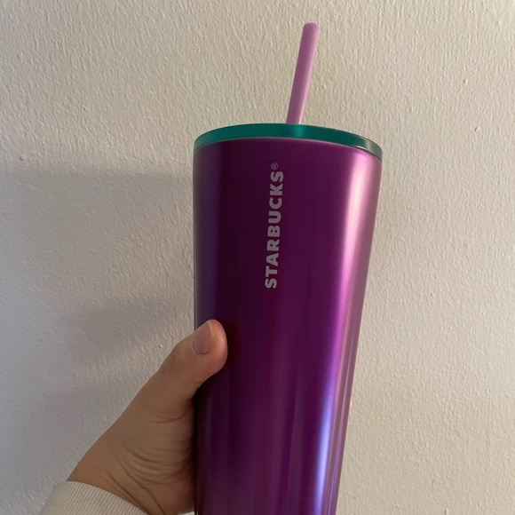 Starbucks 2022 Puffy Valentines Purple Stainless Steel Tumbler - Picture 2 of 4